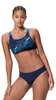 Speedo Medley Bikini Damen chlorbeständig, Farbe:Blau, Produktbild-Vorschau 1