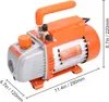SucceBuy 1/5 HP 3,5 CFM AC Vacuum Pump and Gauge Kit HVAC Anteprima dell’immagine prodotto 8