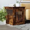 vidaXL Gabbia per cani in stile arredamento in rovere Anteprima dell’immagine prodotto 2