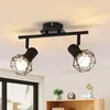 ZMH reflektor sufitowy 2 płomienny Czarny E14 Styl Vintage Podgląd zdjęcia produktu 1