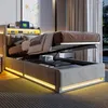 UnboxG Graues Samt-Einzelbett 90x200 cm mit Stauraum, Produktbild-Vorschau 3