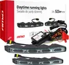 The image shows the packaging and contents of a set of AMIO LED daytime running lights. Anteprima dell’immagine prodotto