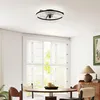 HOMCOM Plafondventilator, stil, met LED-verlichting en Productafbeelding-voorbeeld 2