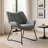 Leinen Loungsessel Relaxsessel Lesesessel Ohrensessel Produktbild-Vorschau 8