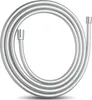A silver shower hose coiled on a white background. Produktbild-Vorschau