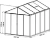 A line drawing of a greenhouse with dimensions indicated. Anteprima dell’immagine prodotto