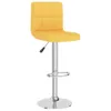 The Living Store Barhocker 2 Stk. Senfgelb Stoff Produktbild-Vorschau 4