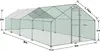 A diagram of a large chicken coop with dimensions labeled. Náhled obrázku produktu