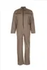A full-body shot of a khaki-colored jumpsuit. Produktbild-Vorschau