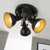 Deckenleuchte Dreh-& Schwenkbar 3xE14 40W Schwarz-gold Ø Produktbild-Vorschau 3