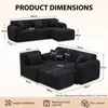 COMHOMA Ecksofa, 245 x 60 x 40 cm, Modulares Sofa mit Produktbild-Vorschau 2