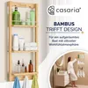CASARIA® Závěsná sprchová polička 3 police 3 háčky Náhled obrázku produktu 2