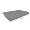 A grey cushion with dimensions indicated by measurement lines and text. Produktbild-Vorschau