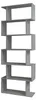 Regal Thekla in Beton-Optik, BxHxT 70x189x23,5 cm, mit 6 Produktbild-Vorschau 3