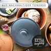 Römertopf Brottopf Rund Ø 30cm - Brotkasten Blau-Grau aus Produktbild-Vorschau 5