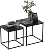 HOMCOM Table d'appoint (set de 2), table basse, table à Voir les images du produit 10
