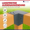 GeZu Impex Pfostenecke 3 Balken 71 x 71 mm Anthrazit Produktbild-Vorschau 7