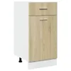 vidaXL Cassettiera Lyon Sonoma rovere 40x46x81,5 cm Anteprima dell’immagine prodotto 1