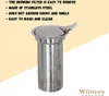 Glaskrug mit Metall-Teesieb 650ml WILMAX Produktbild-Vorschau 4