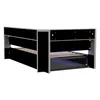 A corner view of a bed frame with a pull-out drawer. Anteprima dell’immagine prodotto