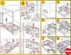 An instructional diagram showing how to assemble a kitchen waste bin system. Produktbild-Vorschau