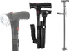 Three views of a foldable walking cane with a built-in light. Produktbild-Vorschau