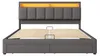 Boxspringbed 180x200 cm met LED-verlichting, hydraulische Productafbeelding-voorbeeld 8