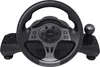 A racing wheel, gear shifter, and pedal set are shown against a white background. Podgląd zdjęcia produktu