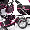 Kinderplay Puppenwagen mit Tasche – höhenverstellbarer Produktbild-Vorschau 9
