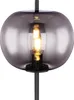 A close-up studio shot of a modern floor lamp. Produktbild-Vorschau