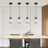 ZMH Závesná lampa jedálenský stôl jednožiarovková čierna Náhľad obrázku produktu 7