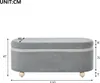 Ławka z miejscem do przechowywania Szara 110 cm Ławka Podgląd zdjęcia produktu 8