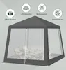 WOLTU Pavillon 3x3 m, mit Seitenwänden Moskitonetz, Metall, Produktbild-Vorschau 4