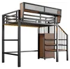 MODFU Metalen hoogslaper 90x200 met veiligheidsladder, Productafbeelding-voorbeeld 8