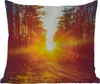 MuchoWow® Outdoor Kissen - Sonnenuntergang - Bäume - Wald - Produktbild-Vorschau 1