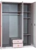 Kleiderschrank Cindy Drehtürenschrank 139x58x199cm weiß Produktbild-Vorschau 6