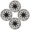 VERSACO | Radkappen Radzierblenden Dakar Schwarz und Silber Produktbild-Vorschau 2