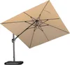 PURPLE LEAF Ampelschirm 300 x 300 cm Sonnenschirm mit LED Produktbild-Vorschau 9