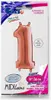 14"/Ø36cm Mini Zahlen Folienballon | Rosegold #1 Produktbild-Vorschau 2