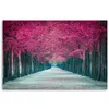 Leinwandbild Rosa Bäume Park 60x40 Feeby Violett bild für Produktbild-Vorschau 3
