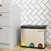 SONGMICS Mülltrenner 3 x 8,0 l edelstahl Produktbild-Vorschau 15