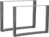 Tischuntergestell 90x72 cm Möbelfüße Grau Tischbeine Produktbild-Vorschau 1