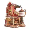 A 3D wooden model of a Christmas gift factory. Podgląd zdjęcia produktu
