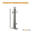 PROFI-PARTNER Edelstahl-Wasserzapfsäule – 2 separat Produktbild-Vorschau 2