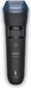 A studio shot of a black Philips beard trimmer with a blue top attachment, set against a white background. Anteprima dell’immagine prodotto