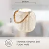 Tischleuchte, Keramik, Weiss, H 20 cm Produktbild-Vorschau 11