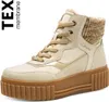 s.Oliver S.Oliver Schnürstiefel Beige Produktbild-Vorschau 3