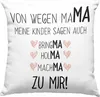 Trendation - Mama Deko-Kissen mit Füllung 40x40 mit Spruch Produktbild-Vorschau 1