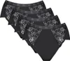 Sloggi Damen Unterhose Chic Midi , 4-Pack, 44, Schwarz Produktbild-Vorschau 10