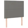 vidaXL Kopfteile 2 Stk. Dunkelgrau 100x5x78/88 cm Stoff -  Produktbild-Vorschau 13